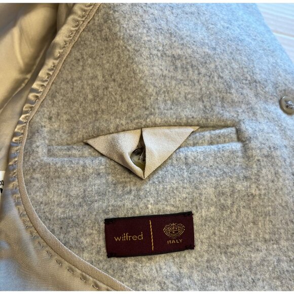 Wilfred Italy Wool Cashmere Cocoon Coat Jacket Womens M Grey - Picture 4 of 13
